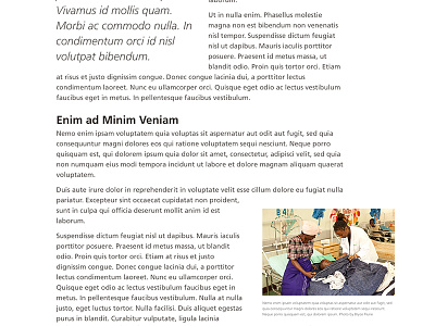 CURE - Blog Redesign blog callout caption cure frutiger typography