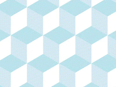 ♪ I'm bringing hexy hatch ♪ blocks blue cube geometry hexagon pattern