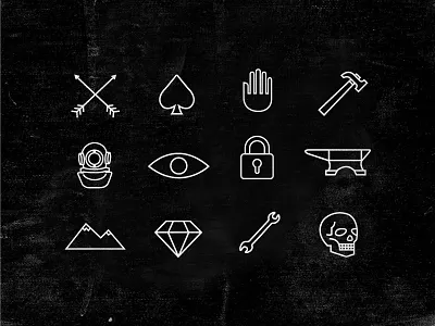 Thin Icon Study black flat icon icons ios7 logo thin white