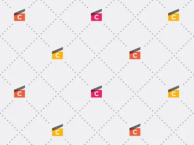 Pattern for a Videographer branding color identity pattern