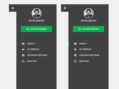 Sidebar Postbox Notifications Sketch community flat interface lafraise minimal notification sidebar ui ux webdesign