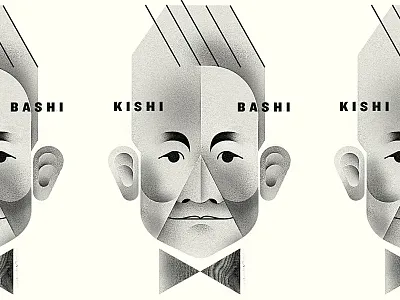 Kishi Bashi 2x art deco face geometric kishi bashi musician portrait style texture wild honey pie