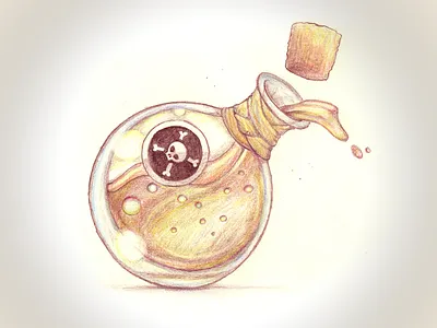 Poison app icon concept art bottle concepts game icon glass illustration poison