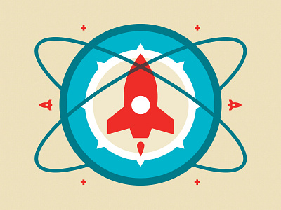 Rocket Ship V2 fesyuk icon marco planet red rocket ship space spaceship symbols