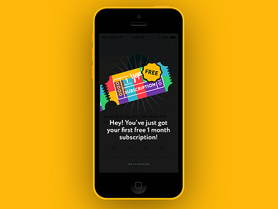 Yep! Subscription app flat ios minimalistic simple social subscription ui ux