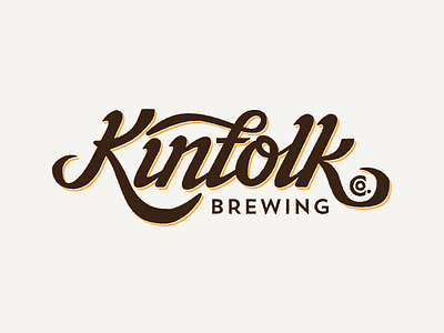 Kinfolk Co. beer brewery lettering