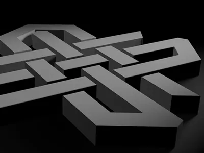 Gauntlet Logo 3d 3d design gaming logo