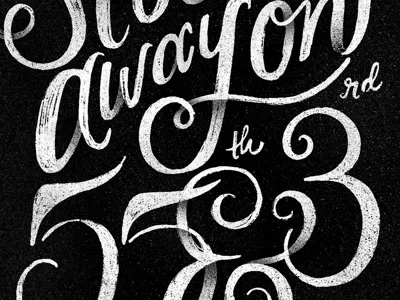 Stolen Away hand lettering lettering sketch typography