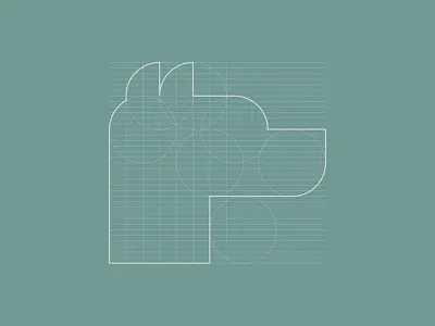 The Dog is in the Details geometry grid logo vector