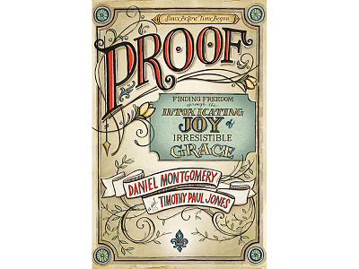 Proof antique packaging hand lettering illustration