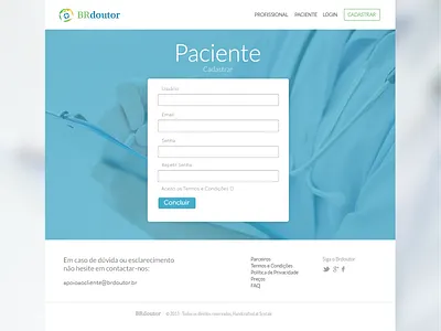 Register form app blue design flat form icon look portugal scytale ui vector