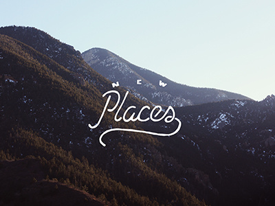 Free Wallpaper: New Places desktop free wallpaper freedesktop handlettering lettering typography wallpaper