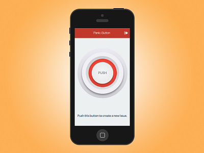 Panic Button App alert button create ios iphone issue message panic report send ticket