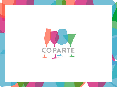 Coparte art arte brand colors copa coparte glass glasses identidad identity logo marca