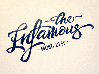 The Infamous copic design infamous lettering marker mobb deep vetoshkin