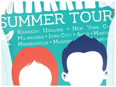 Wedding Invitations Round One band flat invite minimal music outline print show silhouette summer typography wedding