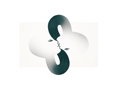 웃❤웃 endless heads illustration love symbol