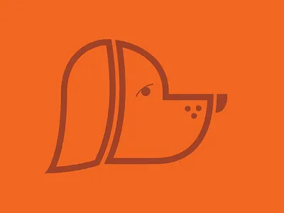 Beagle beagle dog icon logo mark