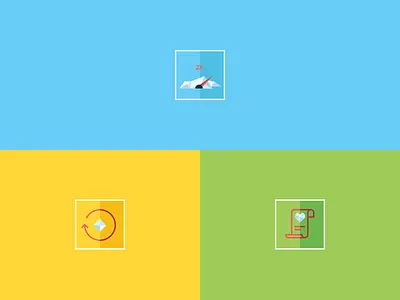 Colors + illustrations blue color graphic green icon illustration illustrations yellow