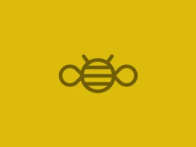 Bee Logo bee design graphic design icon illustration logo minimal