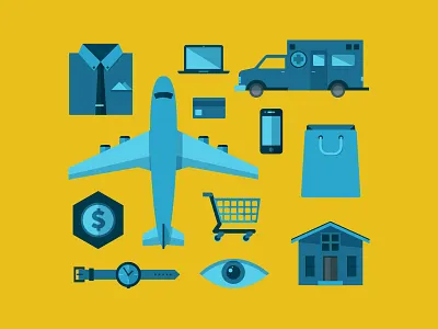 Illustration Study 3 communication flat illustration learning shopping technology travel