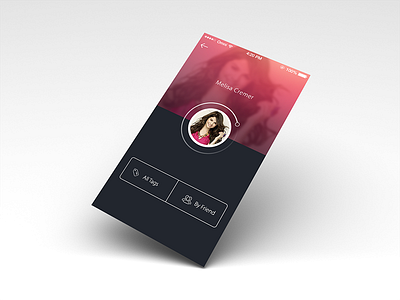 Profile app application clean creative dark design ios ios7 ui ux