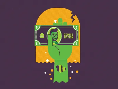 zombie monies dollar lincoln money zombie
