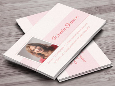 Eye Candy Business Card business card cover letter curriculum vitae cv pastel pink resume