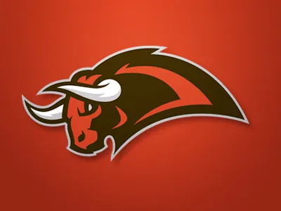 Bull bull design graphic logo