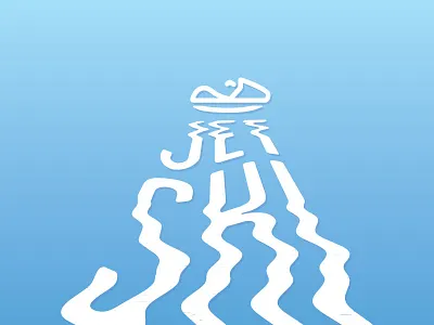 Jet Ski distortion jet jet ski scan scanner ski type typography water