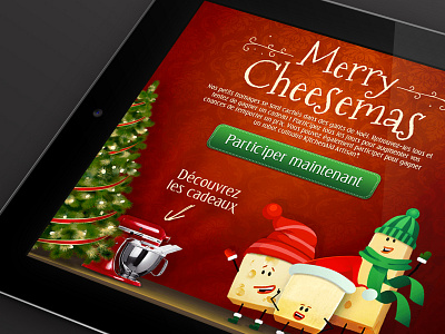 Merry Cheesemas cheese christmas game ipad red