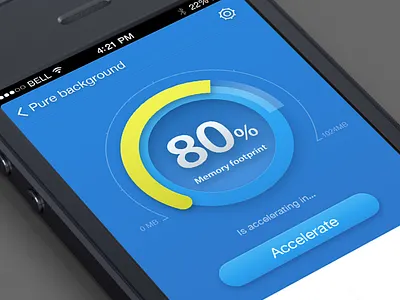 Accelerate accelerate app china design dribbble icon ios7 iphone photoshop ui