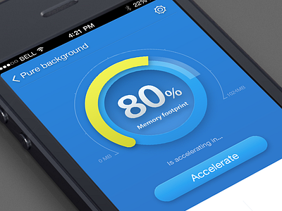 Accelerate accelerate app china design dribbble icon ios7 iphone photoshop ui