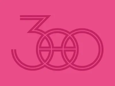 Thank You, Dribbblers 300 dribbble followers inline