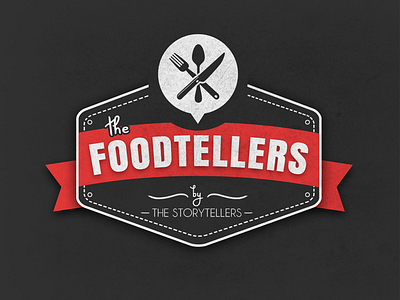 Foodetellers (V2) craft food kitchen logo tipography