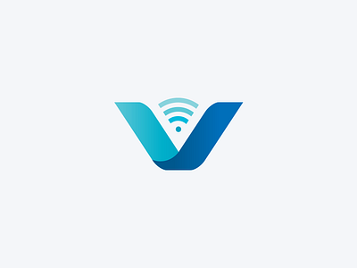 Logo Design Icon corporate design identity it logo logo design mark technology wifi wireless