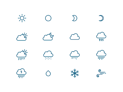 Weather Icons icon illustration weather