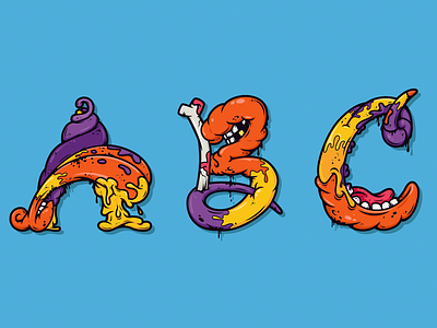 Alphabetcha Series 2 all the pretty colors alphabet alphabetcha atpc gross illustration letters nathan walker