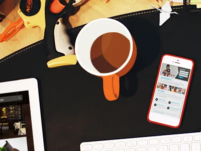 Half and Half coffee illustration iphone nerf origami