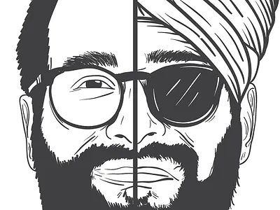 Vector Portraits ai comedy design illustration vector