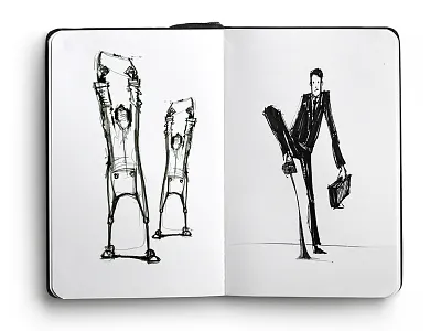 Sketch-4 believers businessman gum