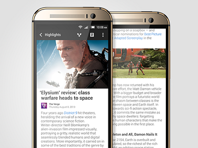 Article View - HTC BlinkFeed for Sense 6 blinkfeed content feed htc htc one m8 news sense sense 6 ui ux