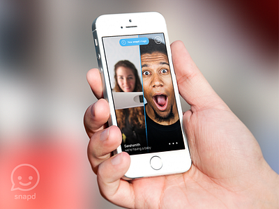 Snapd Dribbble app mobile photo ui