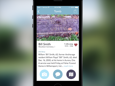 TombFinder ios memorial tombfinder