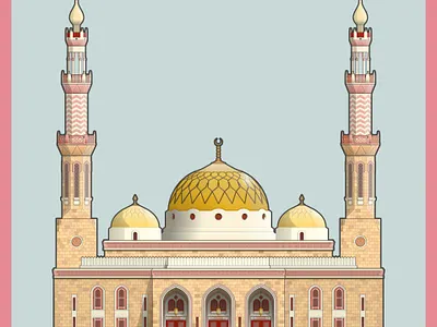 The Art of Building: Grand Mosque Princess Noura University black and white