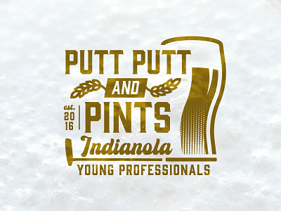 Golf Event Design beer beer design beer logo golf golf design golf logo indianola iowa pint putt putt