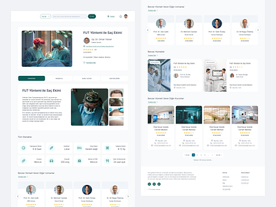 Healthcare web design - Desktop version design ui ux web