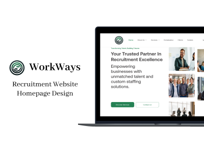 Workways - Recruitment Website Design design logo typography ui ux website