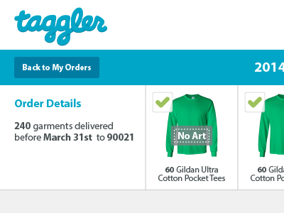 WIP: Order Details Dashboard card clothing dashboard taggler ui user experience user interface ux widget