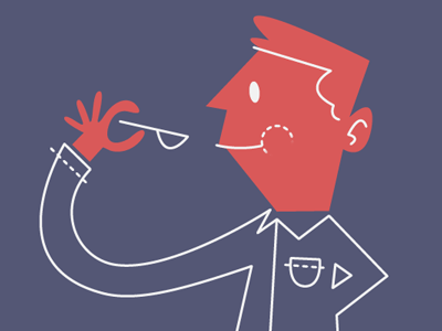 Nom, nom, nom gif minimal vector vector illustration
